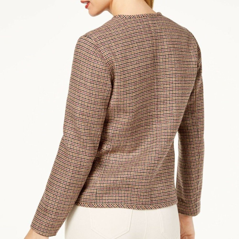 NWT Weekend Max Mara Virgin Wool Womens Borneo Jacket, Brown, 12 MSRP $725 - Picture 3 of 8